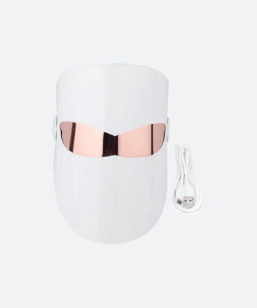 MASCARA BLANCA LED 3 COLORES