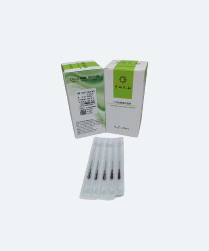 100 AGUJAS PARA  ACUPUNTURA 0.25X40MM