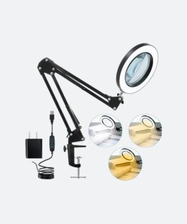 LAMPARA LED CON LUPA Y ABRAZADERA