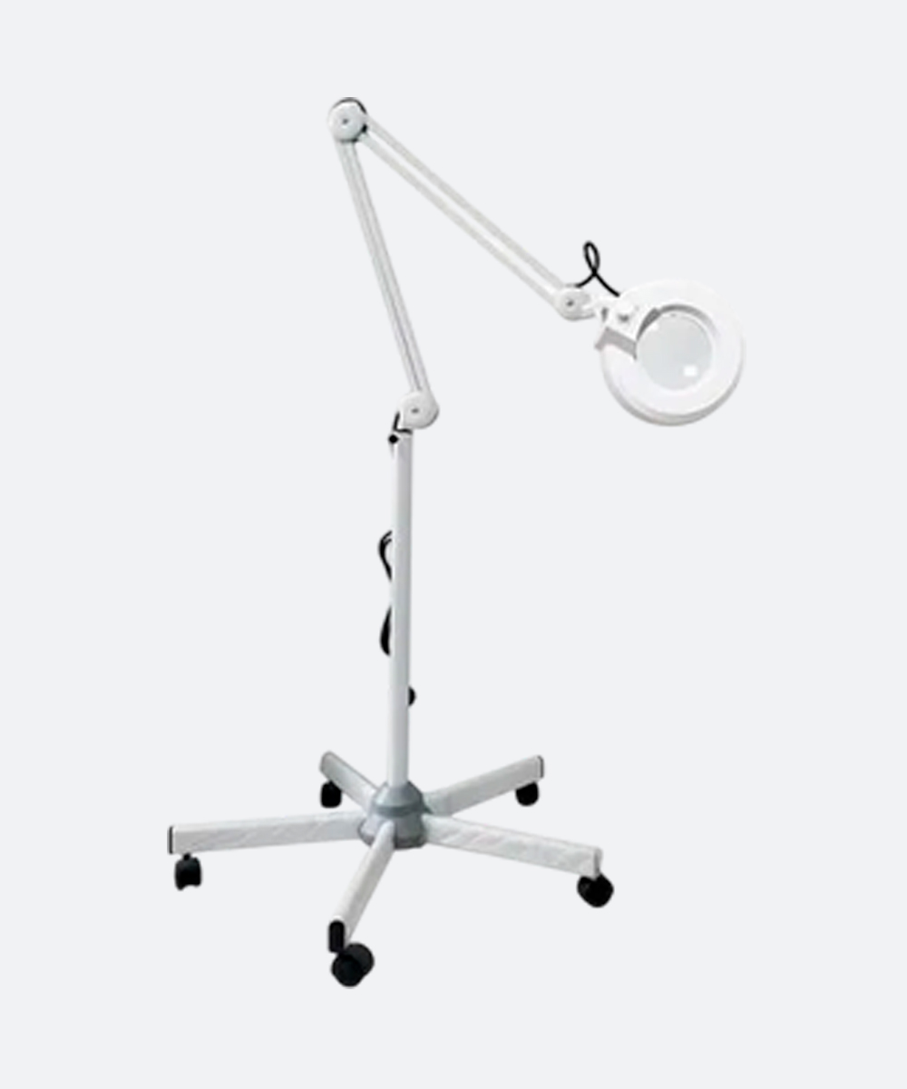 LAMPARA CON LUZ Y LUPA