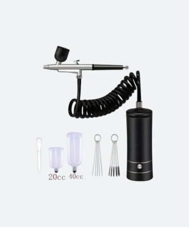 AEROGRAFO CON MANGUERA ESPIRAL