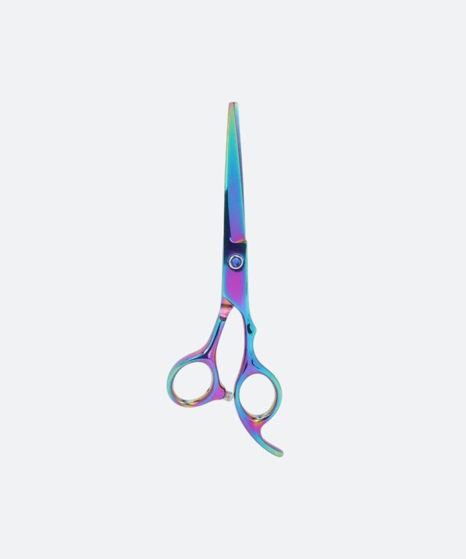 TIJERA LISA PROFESIONAL MANGO TORNASOL (7 PULGADAS)