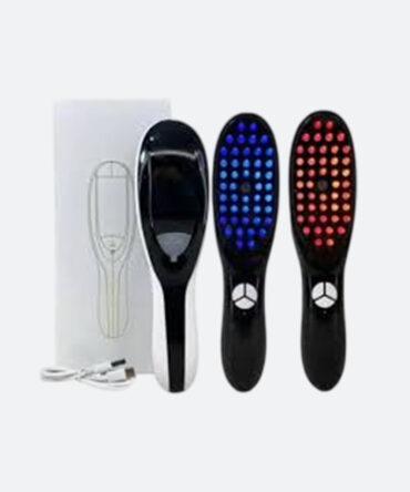 PEINE DE MASAJE ELECTRICO (LUZ ROJA / AZUL Y VIBRACION)