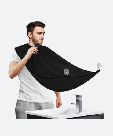 CAPA DE BARBERÍA PARA AUTOAFEITADO (NEGRO)